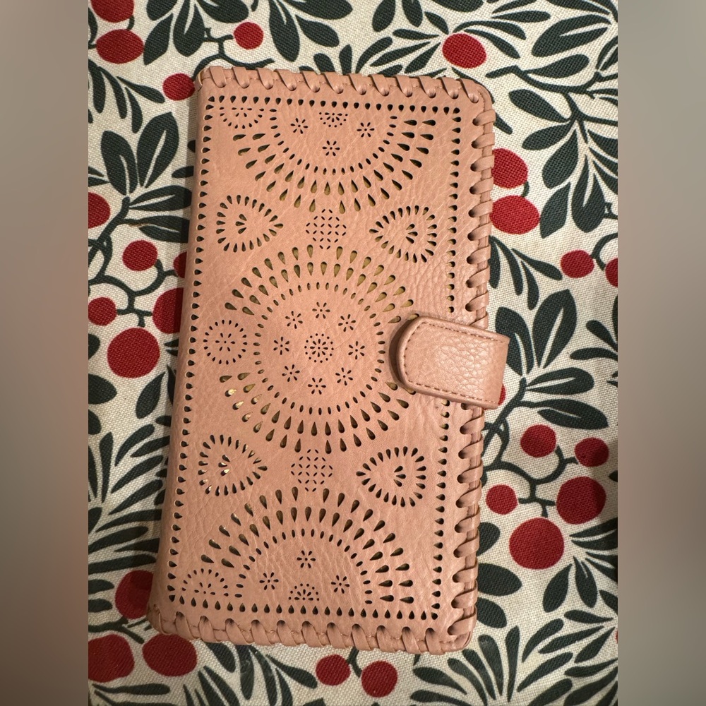 Light pink clutch wallet